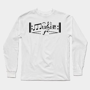 Music Symbols Instrument Music Notes Long Sleeve T-Shirt